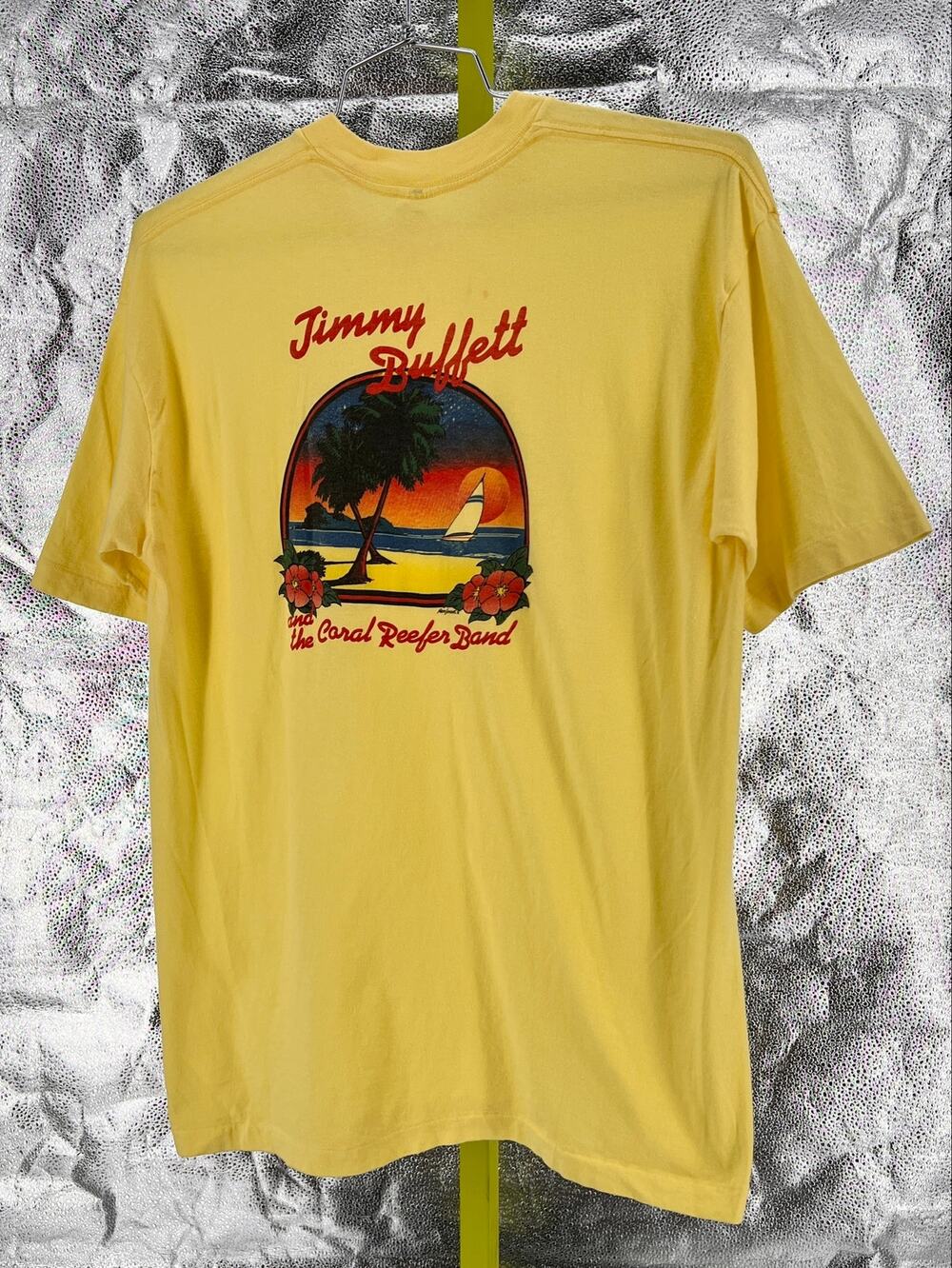 Jimmy Buffett Vintage 1982 Tahoe Tshirt Rare Coral Reefer Band Double Sided XL